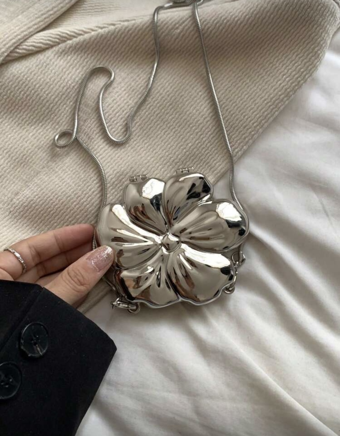 کیف کلاج گل