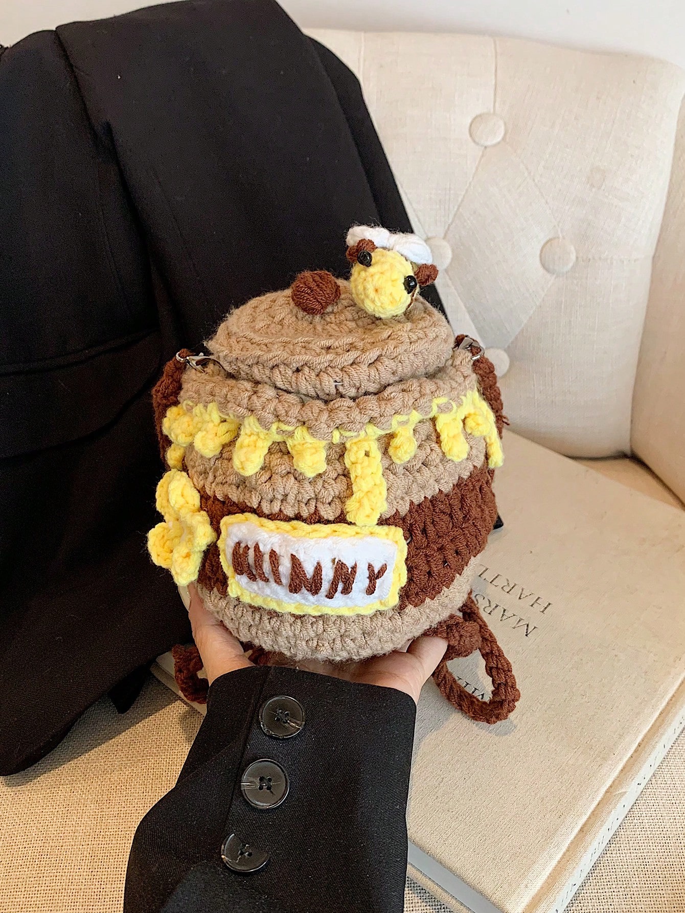 کیف بافتنی عسل